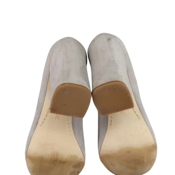 Boutique 9 Shoes Womens 7 Pumps Block Heel Suede Fashion Going Out Classic Grey - Picture 11 of 16